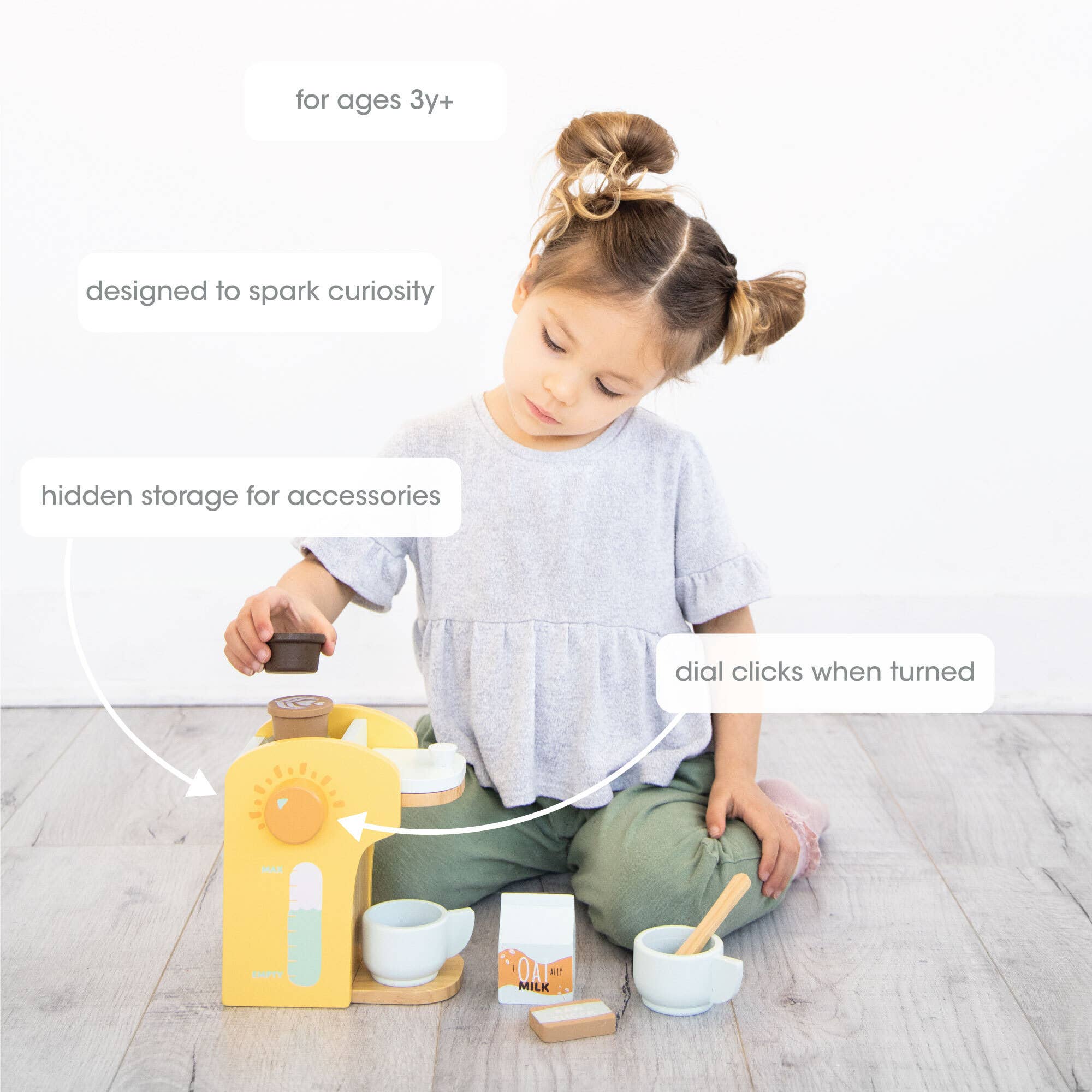 Barista in Training Wooden Coffee Set, Developmental Toys - Image 4
